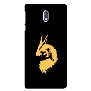 Naruto Anime Чохли для Нокіа 3 (AlphaPrint) (силует Курама Наруто)