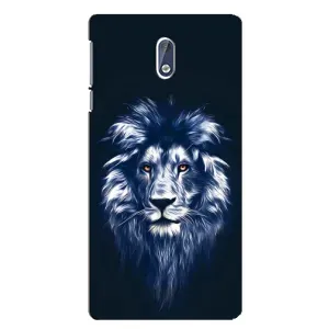 Чохол з картинкою ЛЕВ для Nokia 3 (VPrint) (Синій Лев)