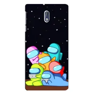 Чохли Амонг Ас для Nokia 3 (AlphaPrint) (Скіни в космосі)