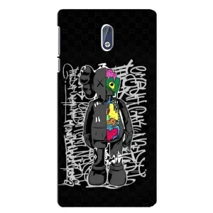 Чехлы для Nokia 3 - Bearbrick Louis Vuitton (PREMIUMPrint) (Стиль Bearbrick)