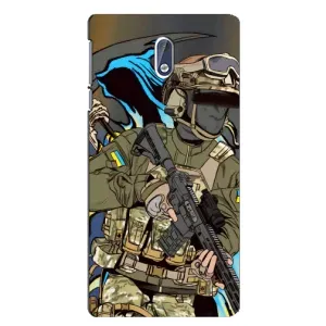 Чехлы с картинкой ЗСУ для Nokia 3 (AlphaPrint) (Воїн ЗСУ)