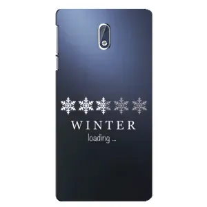 Зимние Чехлы для Нокиа 3 - прозрачный фон (Winter loading)