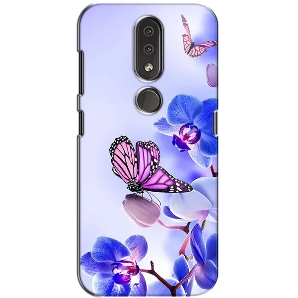 Чохол з принтом «Метелик на квітах» для Nokia 4.2 Чохол з принтом «Метелик на квітах» для Nokia 4.2