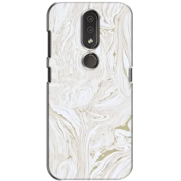 Чехол с принтом «Белый мрамор» для Nokia 4.2