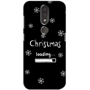 Різдвяні, Святкові Чохли для Нокіа 4.2 (Christmas loading)