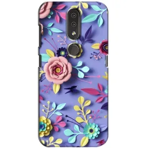 Чохли з квітами для Nokia 4.2 (VPrint) (Дизайн квітів)