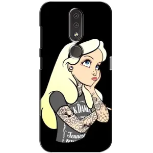 Чохол з друком для Nokia 4.2 - (Мода) (AlphaPrint) (Дівчина в тату)