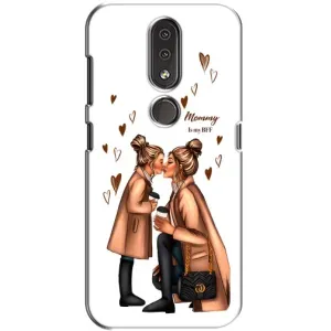 Чехол с печатью для Nokia 4.2 - (Мама с ребенком) (AlphaPrint) (Дочка и мама)