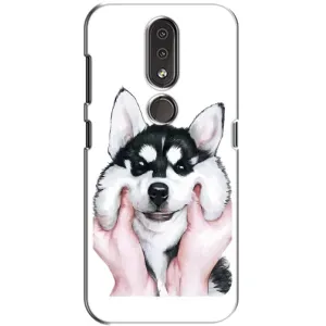 Чехлы с собаками для Nokia 4.2 (VPrint) (Довольный Хаски)