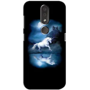 Чехол для Нокиа 4.2 - (Единорожки - Новинки) (AlphaPrint) (Единорог)