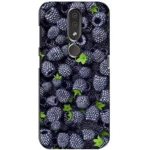 Чехлы с Фруктами для Nokia 4.2 (VPrint) (Ежевика)