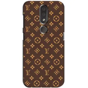 Чехлы Луи Витон для Nokia 4.2 (AlphaPrint - LOUIS VUITTON) (фон LOUIS VUITTON)