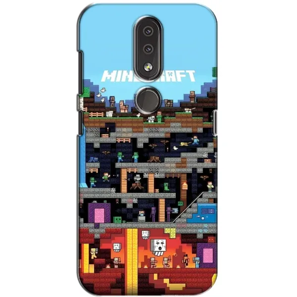 Чехол с принтом «фон Minecraft» для Nokia 4.2