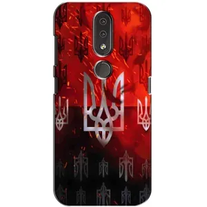 Украинские Чехлы для Nokia 4.2 с картинкой УПА (AlphaPrint) (ГЕРБ УПА)