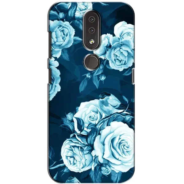 Чехол с принтом «Голубые Бутоны» для Nokia 4.2 Чехол с принтом «Голубые Бутоны» для Nokia 4.2