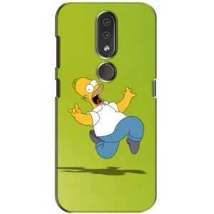 Чехол с Симпсонами для Nokia 4.2 (VPrint) (Гомер Симпсон)