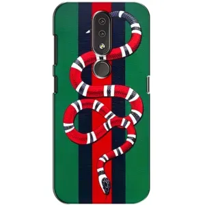 Чохли  GUCCI для Нокіа 4.2 (AlphaPrint) (Gucci змія)
