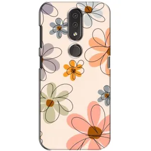 Чохол з принтом «Кольорові квіти» для Nokia 4.2