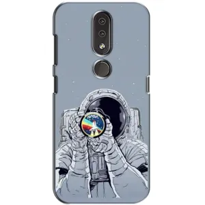 Чехол NASA для Nokia 4.2 (AlphaPrint) (Космонавт фото)