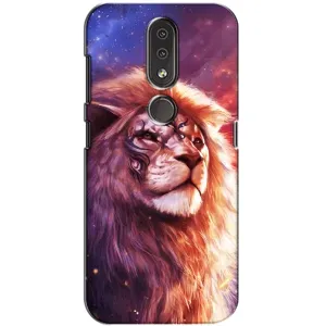 Чохол з картинкою ЛЕВ для Nokia 4.2 (VPrint) (Красочний Лев)