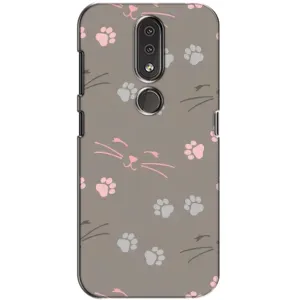 Чохол з малюнком кіт на Nokia 4.2 (Лапи і вуса)
