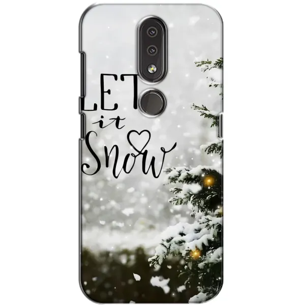 Чехол с принтом «Let it snow» для Nokia 4.2