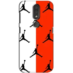 Чехлы для Nokia 4.2 - с картинкой JORDAN (AlphaPrint) (Лого Джордан)