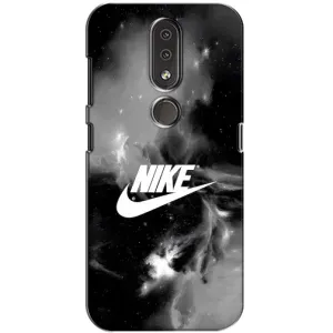 Чехол для Nokia 4.2 - с принтом Найк (AlphaPrint) (Лого Найк)