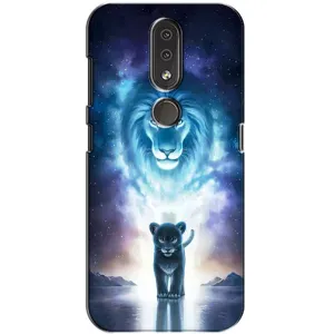 Чохол з картинкою ЛЕВ для Nokia 4.2 (VPrint) (Маленький лев)