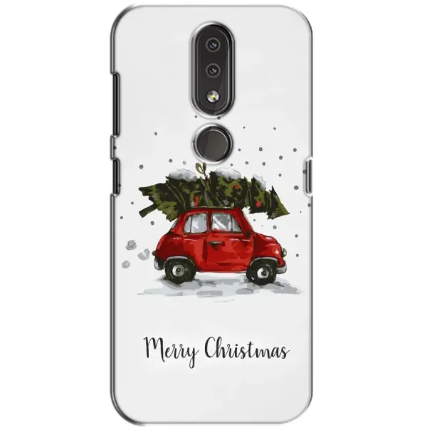 Чехол с принтом «Машина с елкой» для Nokia 4.2