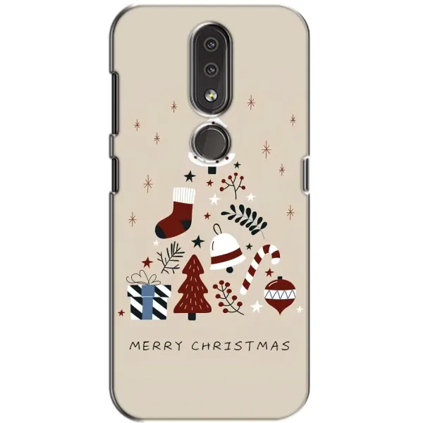 Чехол с принтом «Merry Christmas» для Nokia 4.2