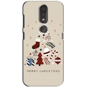 Рождественские Чехлы для Nokia 4.2 (VPrint) (Merry Christmas)