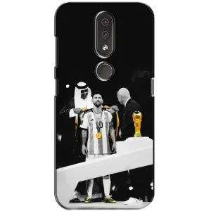 Чохли для Nokia 4.2 (Leo чемпіон) (AlphaPrint) (Мессі коронований)