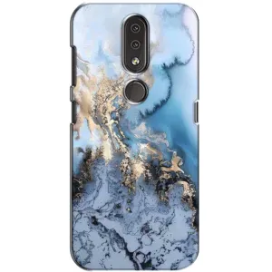 Мраморный чехол на Nokia 4.2 (VPrint) (Нежный мрамор)