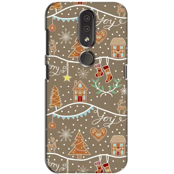 Чехол с принтом «Новогодние пряники» для Nokia 4.2