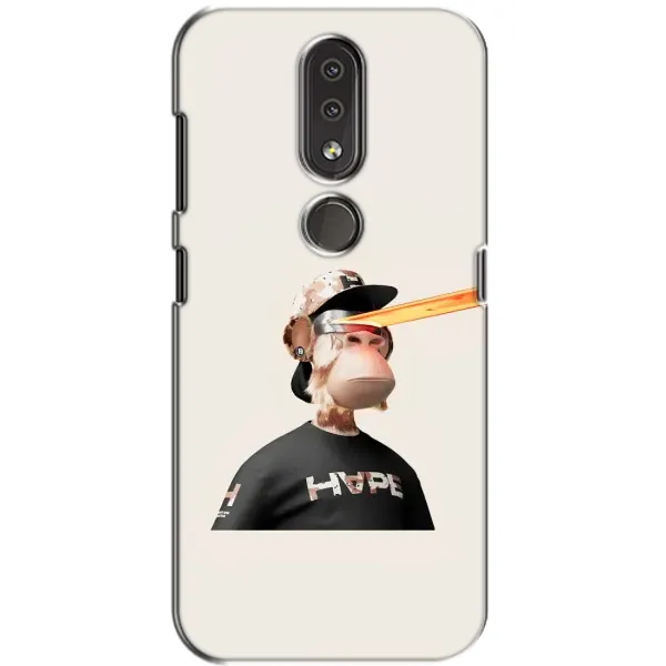 Чехол с принтом «обезьяна NFT в очках» для Nokia 4.2