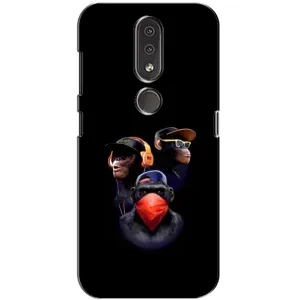 Чохол з Мавпами Nokia 4.2 - (AlphaPrint) (Три мавпи)