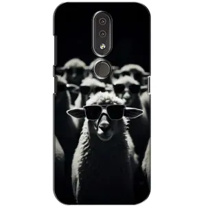 Чохол з принтом «Овечка в окулярах» для Nokia 4.2
