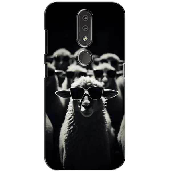 Чохол з принтом «Овечка в окулярах» для Nokia 4.2