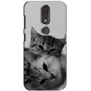 Чохол з малюнком кіт на Nokia 4.2 (Пара котів)