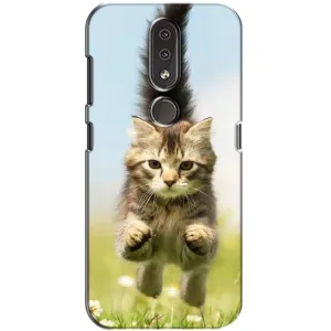 Чохли з Котиками для Nokia 4.2 (VPrint) (Прижок кота)