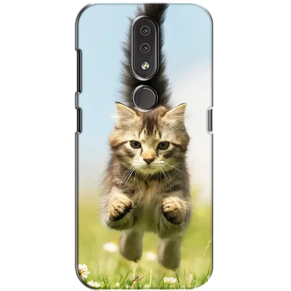 Чохол з принтом «Прижок кота» для Nokia 4.2