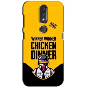 Чехол PUBG для Нокиа 4.2 (AlphaPrint) (Pubg шлем)
