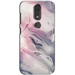 Мраморный чехол на Nokia 4.2 (VPrint) (Пурпурный Мрамор)