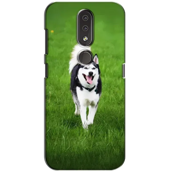 Чехол с принтом «Радостный Хаски» для Nokia 4.2