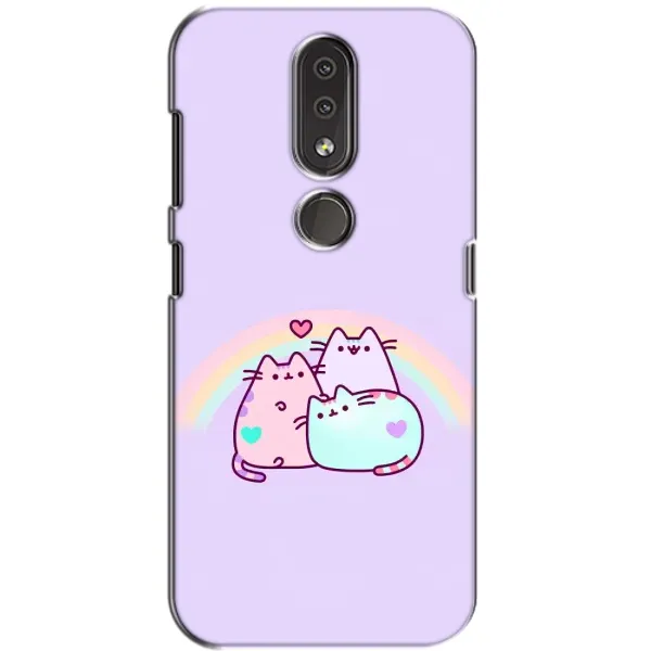 Чохол з принтом «Радужний котик» для Nokia 4.2