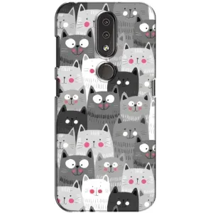 Чохли з Котиками для Nokia 4.2 (VPrint) (Мальовані котики)