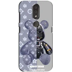 Крутые Чехлы Луи Виттон для Nokia 4.2 (AlphaPrint) (Робот Мишка)