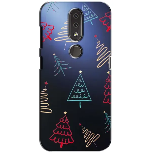 Чехол с принтом «Рождественские елки» для Nokia 4.2