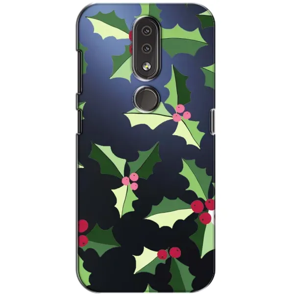 Чехол с принтом «Рождественский фон» для Nokia 4.2